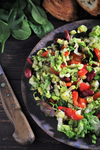 44. Salat mit gebackener Paprika